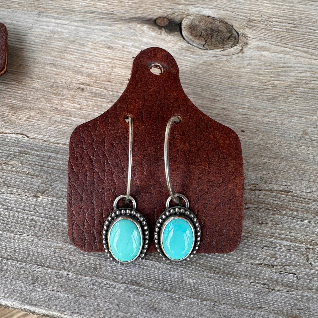Turquoise Hoops