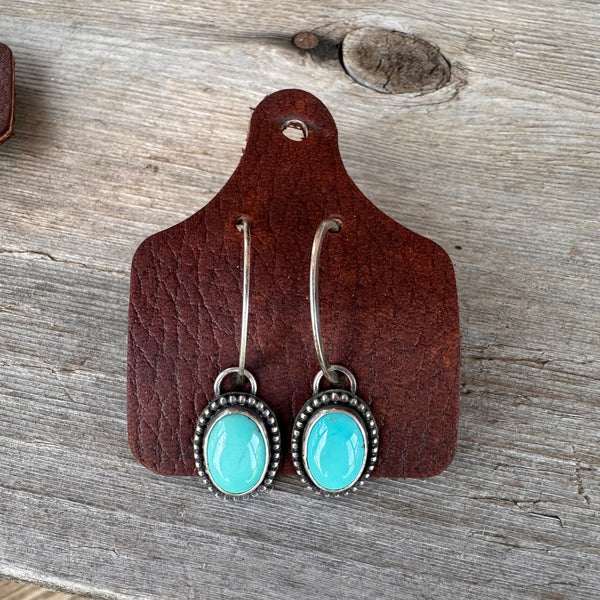 Turquoise Hoops