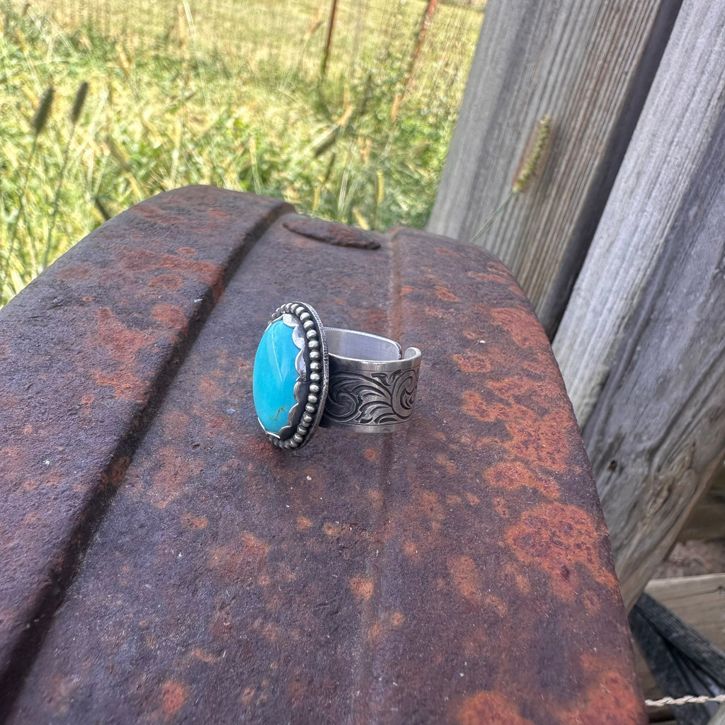 Turquoise Ring  {adjustable}