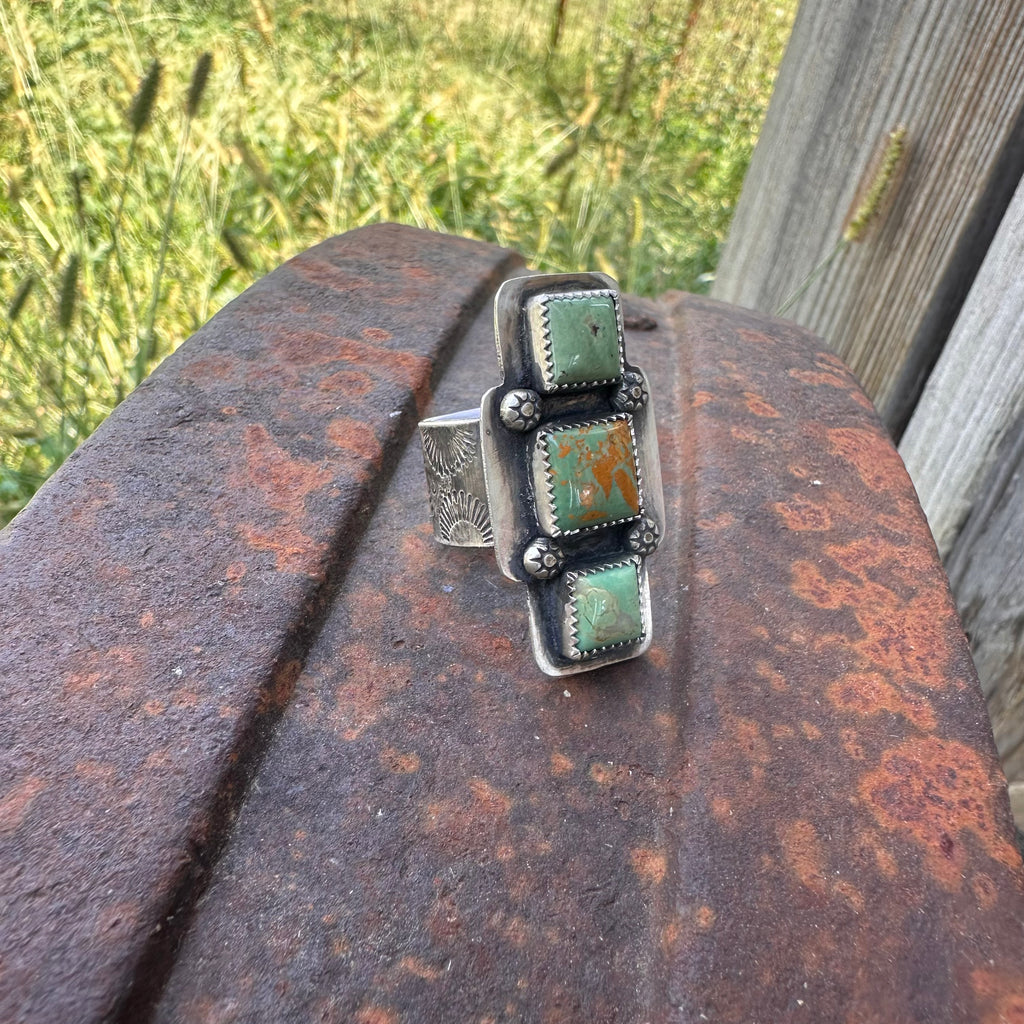 Square Stones Ring  {9}