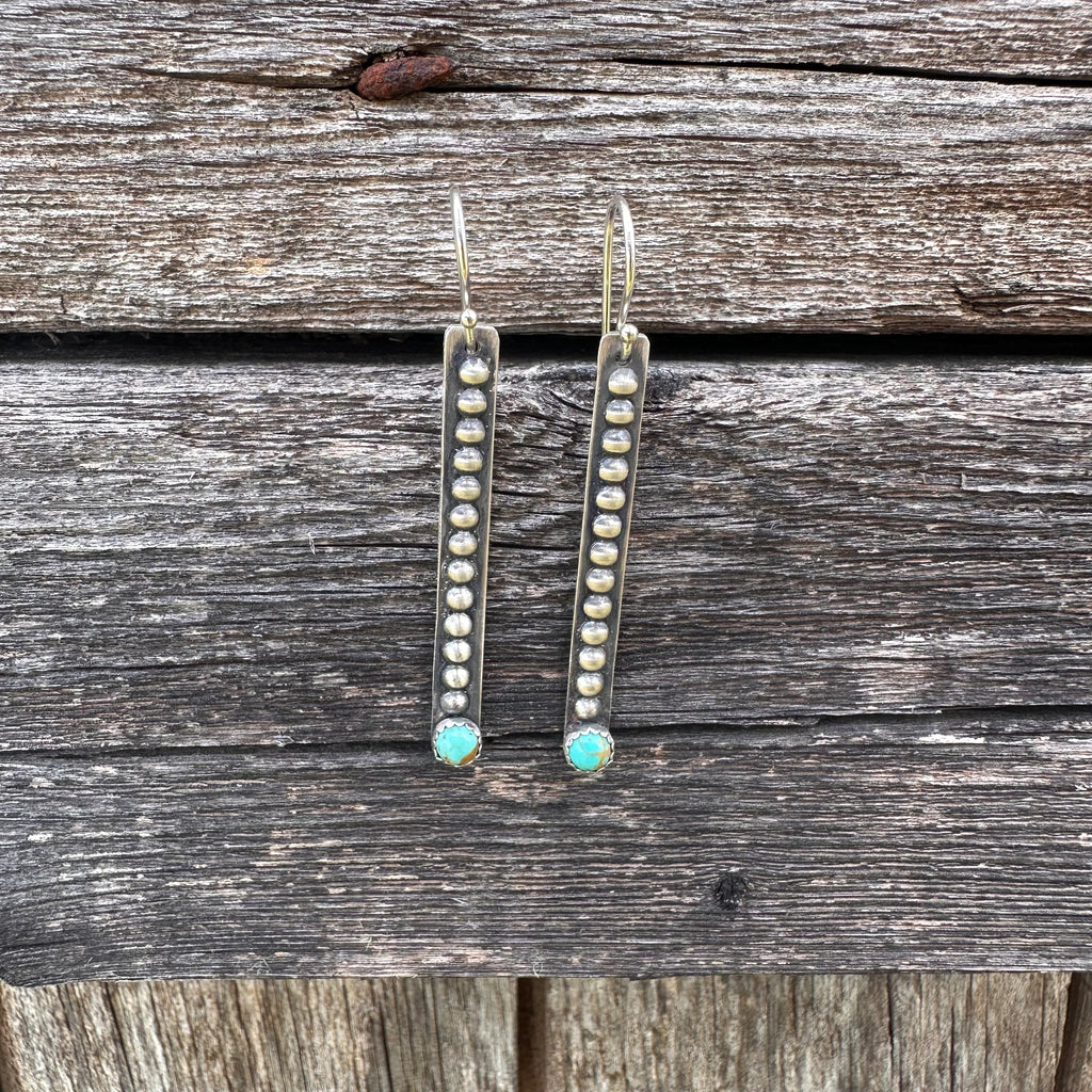 Turquoise Dot Earrings