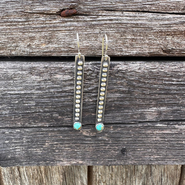 Turquoise Dot Earrings